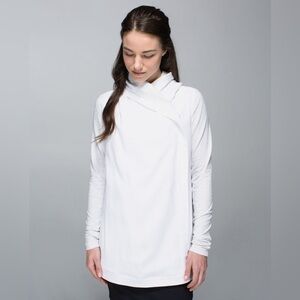 Lululemon Blissed Out Wrap in White / Heathered White • size 6